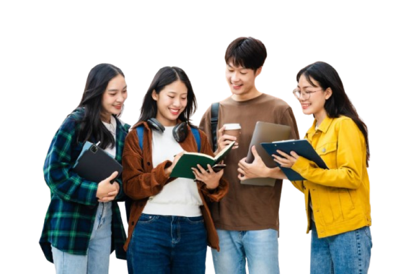 Students in a Chinese class discussion