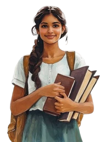 Student ready for English class
